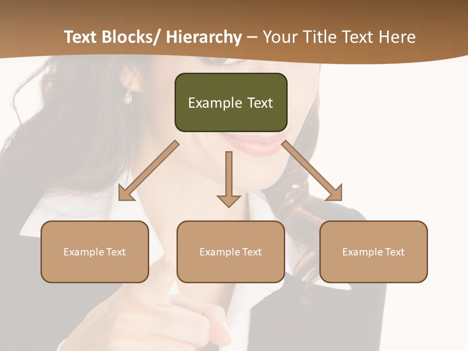 Executive Cheerful Hand PowerPoint Template