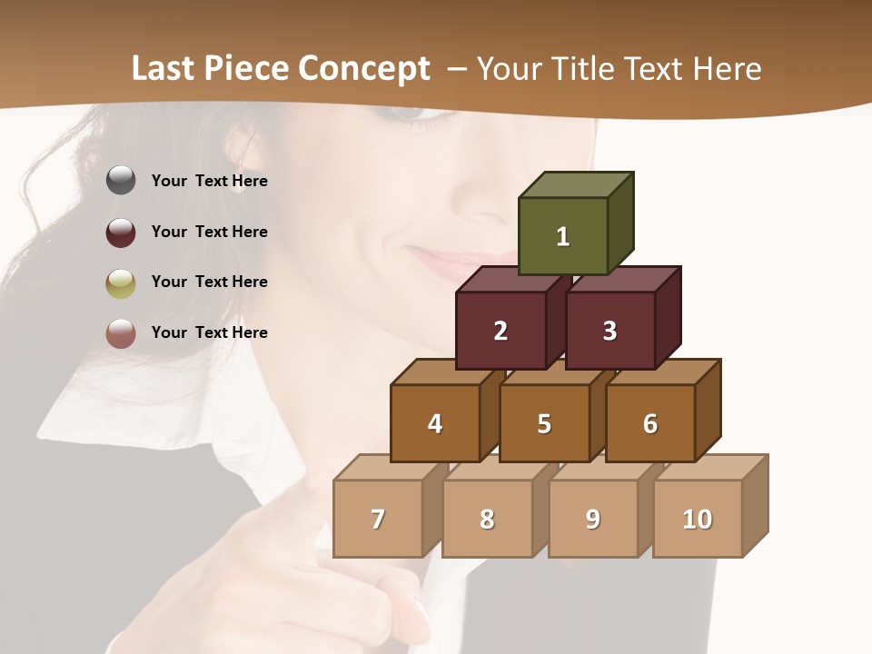 Executive Cheerful Hand PowerPoint Template