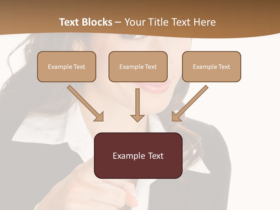 Executive Cheerful Hand PowerPoint Template