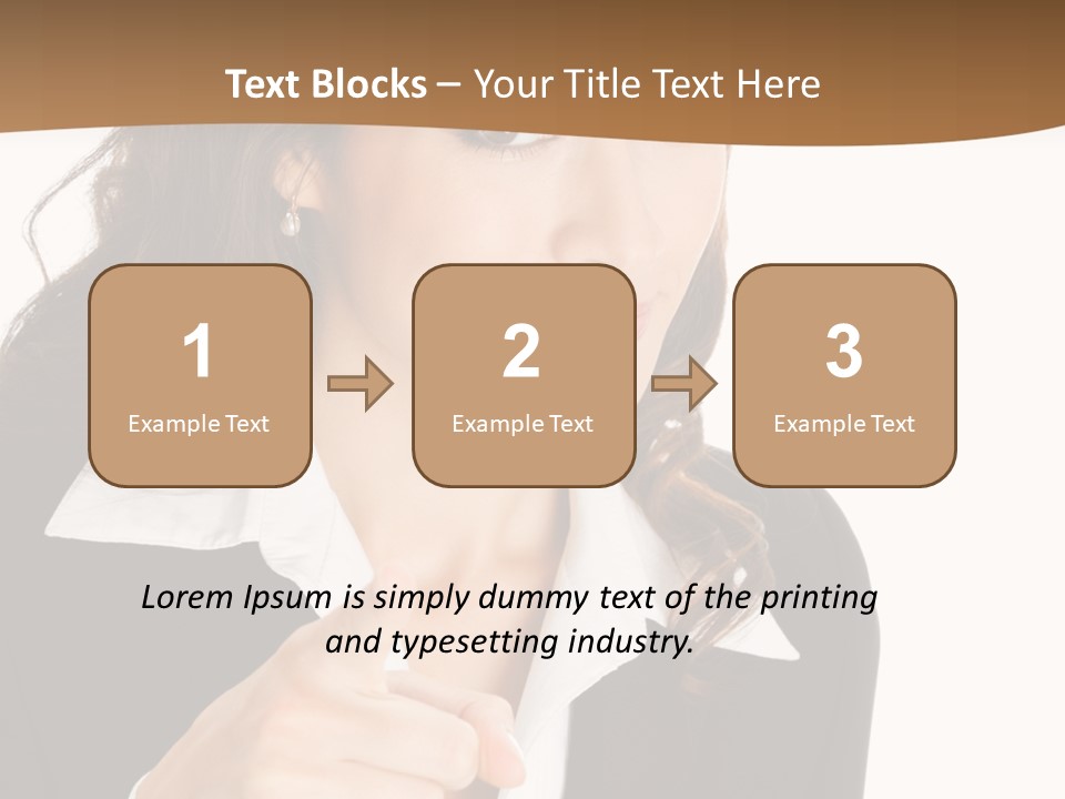 Executive Cheerful Hand PowerPoint Template