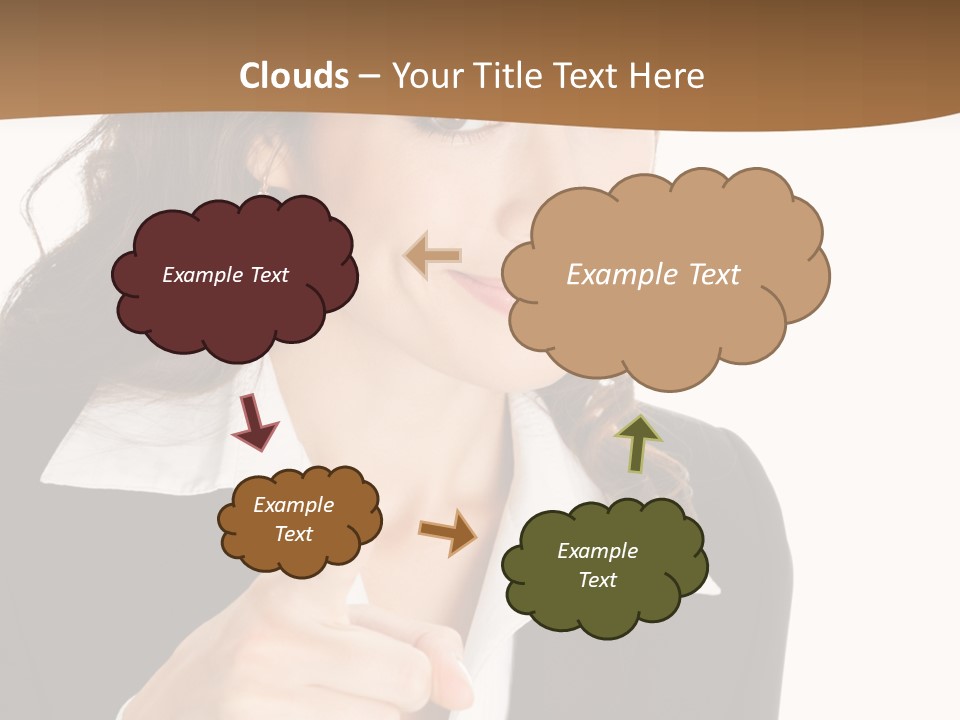 Executive Cheerful Hand PowerPoint Template