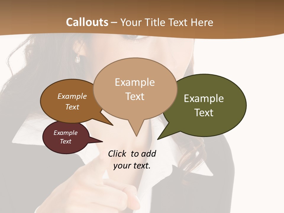 Executive Cheerful Hand PowerPoint Template