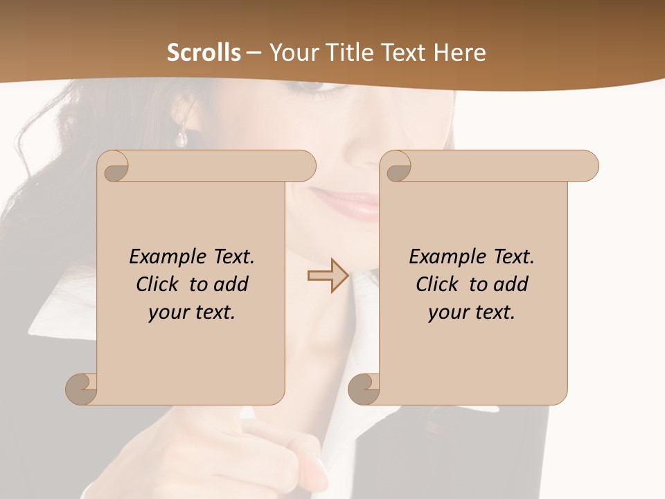 Executive Cheerful Hand PowerPoint Template