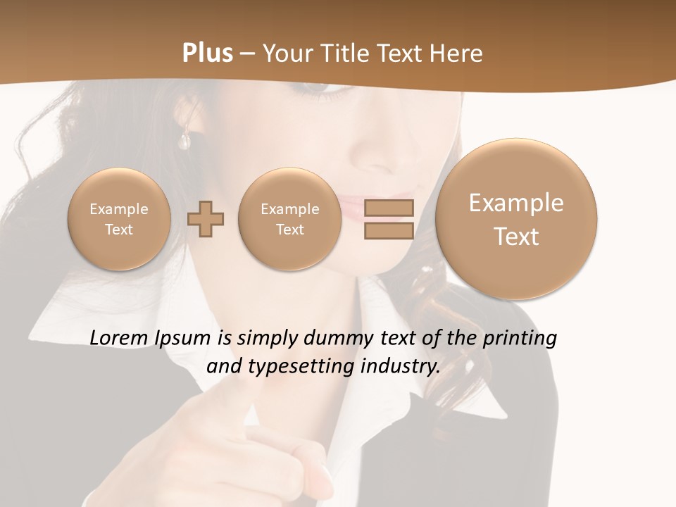 Executive Cheerful Hand PowerPoint Template