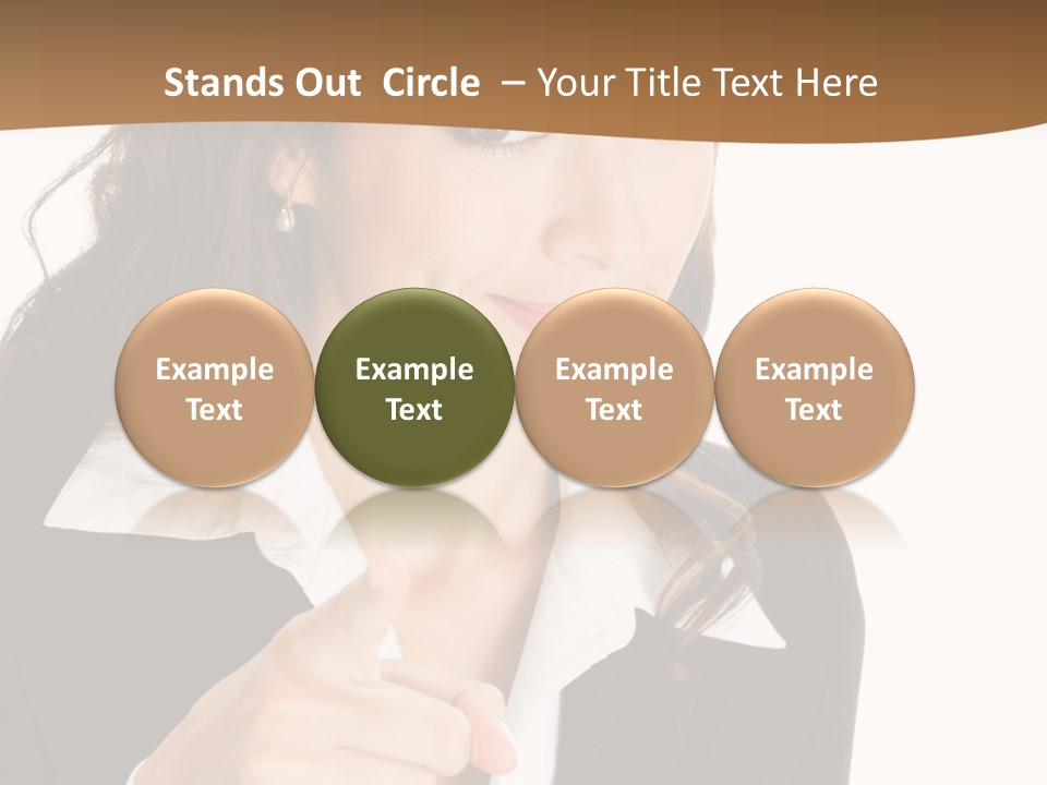 Executive Cheerful Hand PowerPoint Template