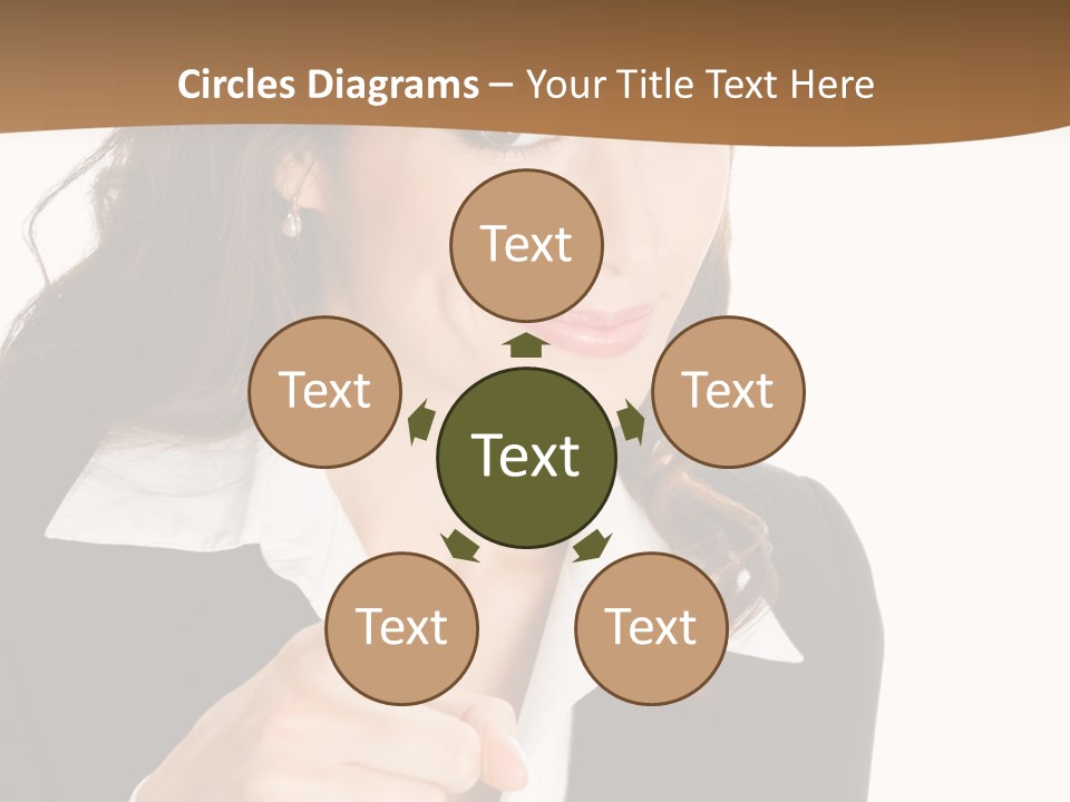 Executive Cheerful Hand PowerPoint Template