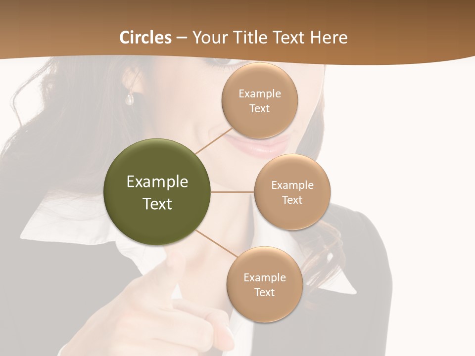 Executive Cheerful Hand PowerPoint Template