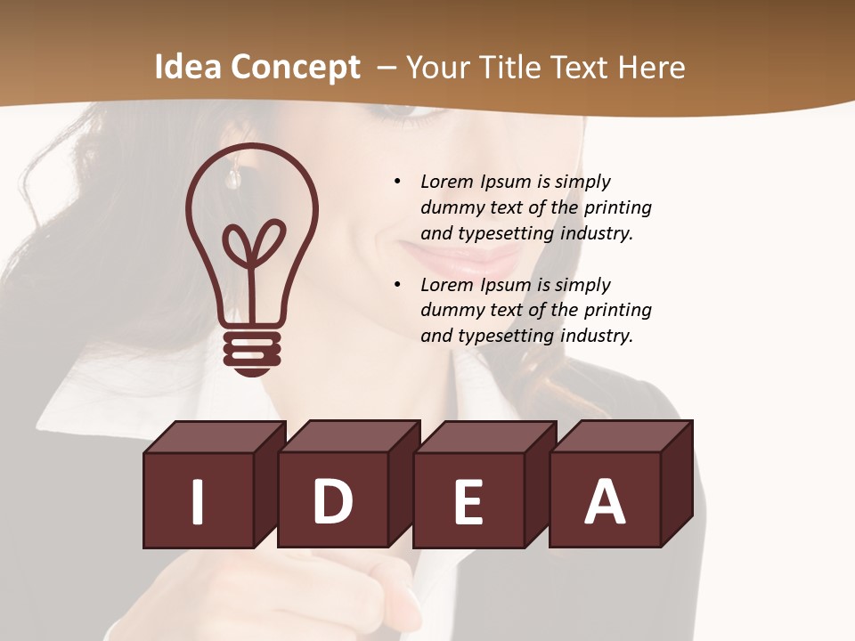 Executive Cheerful Hand PowerPoint Template