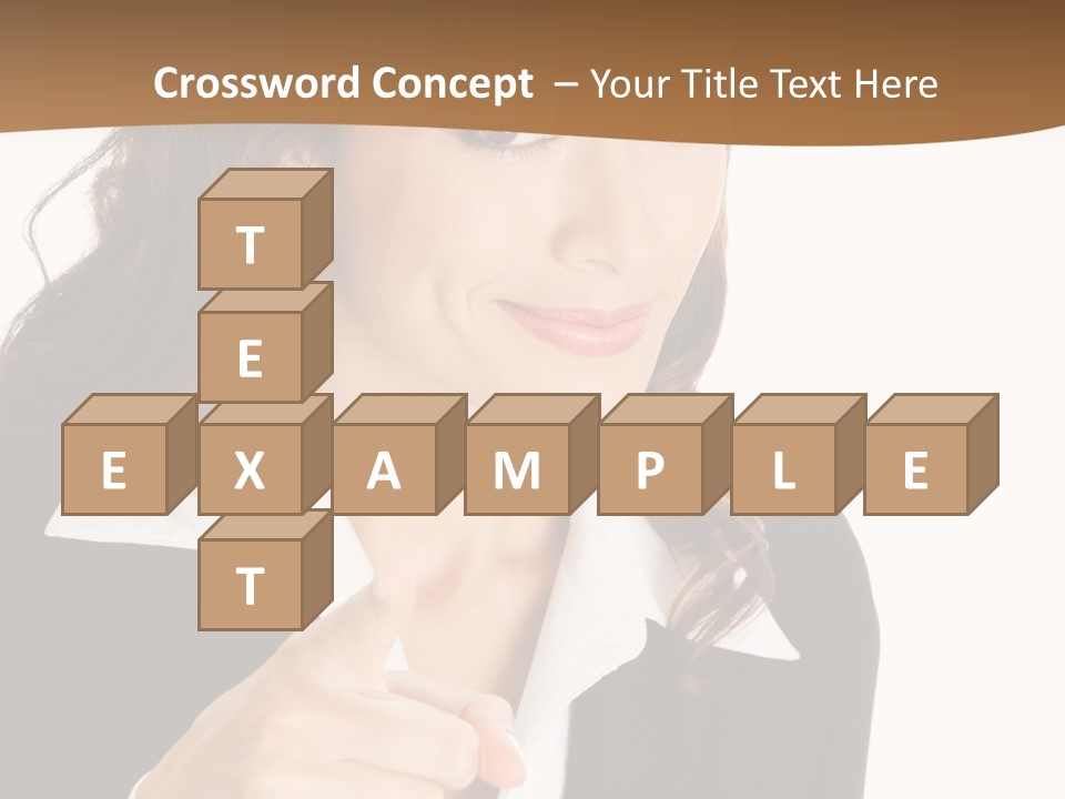 Executive Cheerful Hand PowerPoint Template