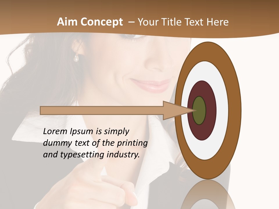 Executive Cheerful Hand PowerPoint Template