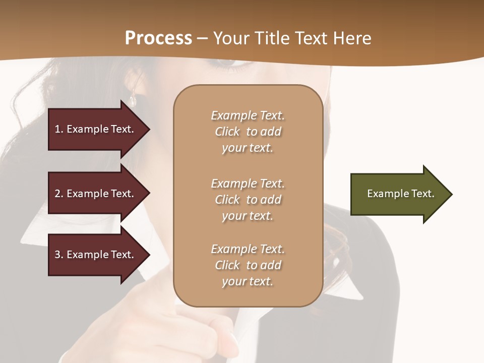 Executive Cheerful Hand PowerPoint Template