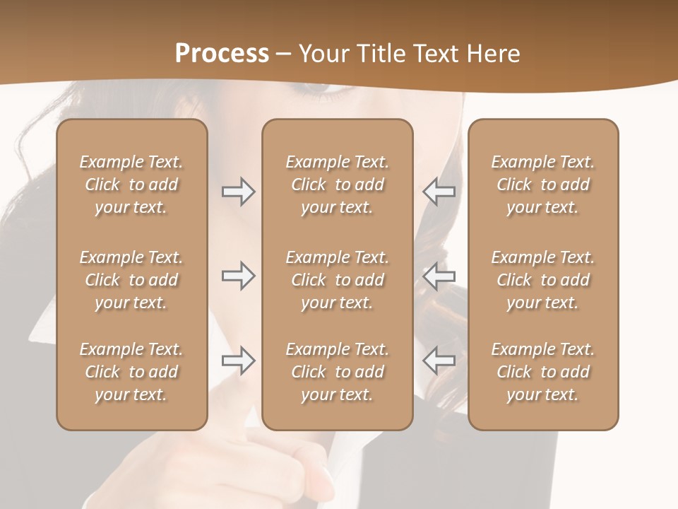 Executive Cheerful Hand PowerPoint Template