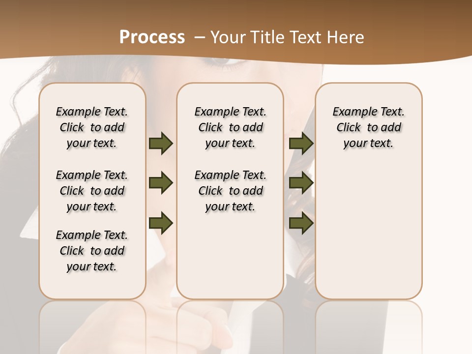 Executive Cheerful Hand PowerPoint Template