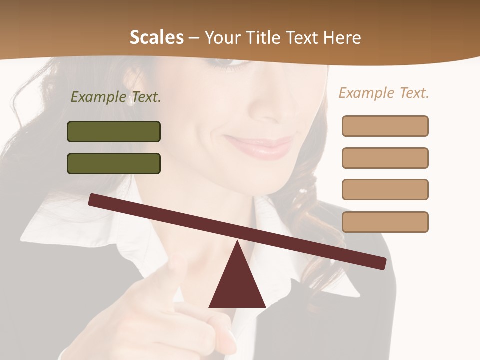 Executive Cheerful Hand PowerPoint Template