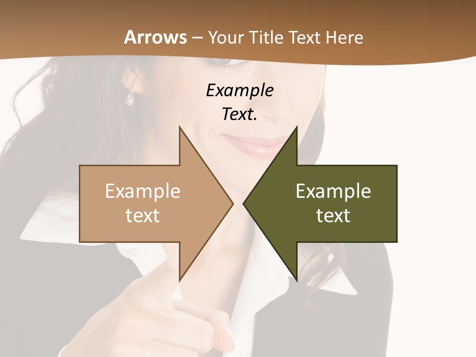 Executive Cheerful Hand PowerPoint Template