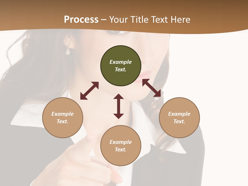 Executive Cheerful Hand PowerPoint Template