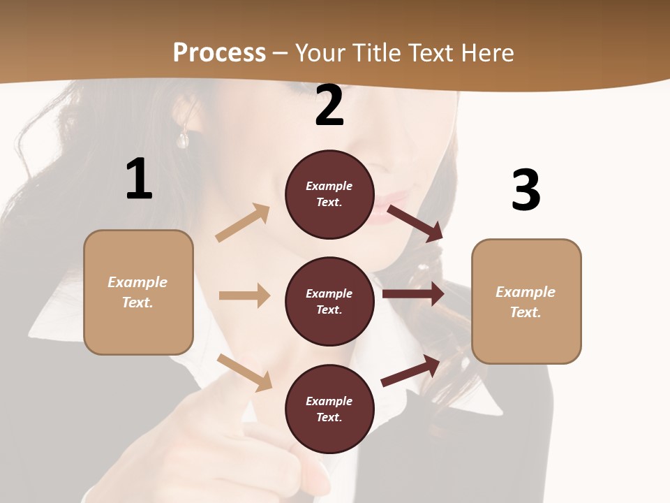 Executive Cheerful Hand PowerPoint Template