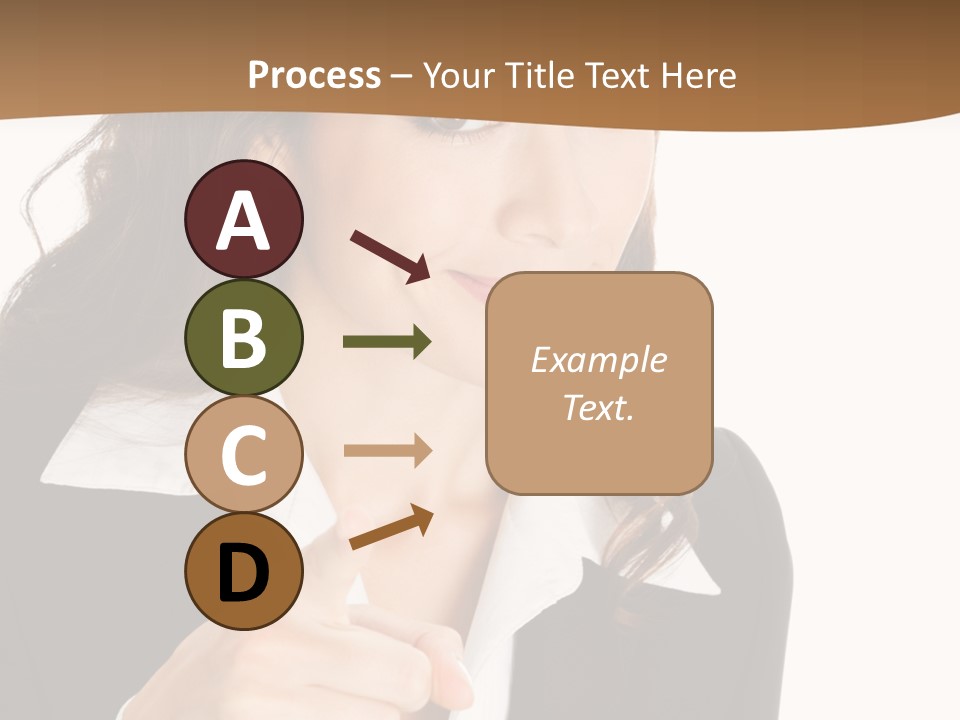 Executive Cheerful Hand PowerPoint Template