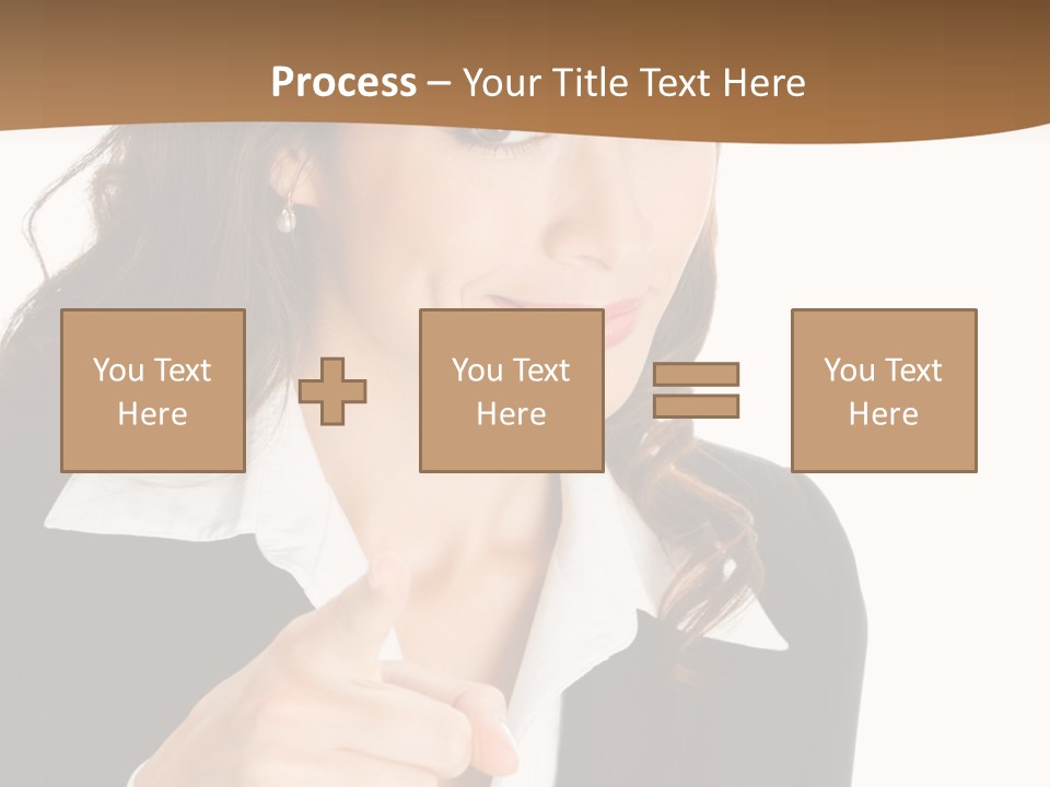 Executive Cheerful Hand PowerPoint Template