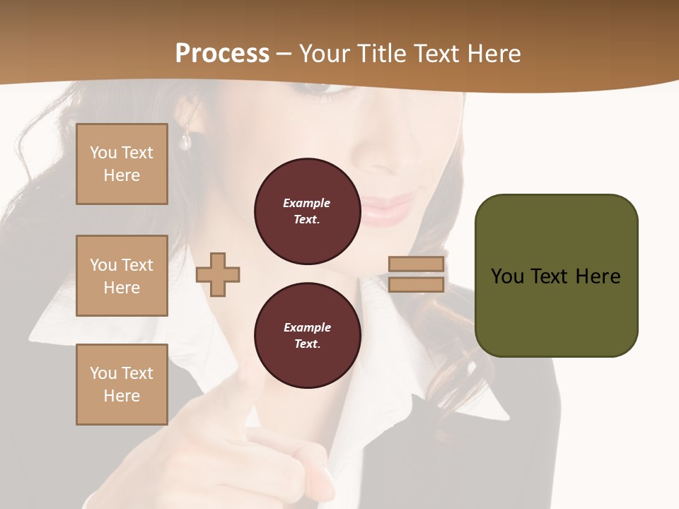 Executive Cheerful Hand PowerPoint Template