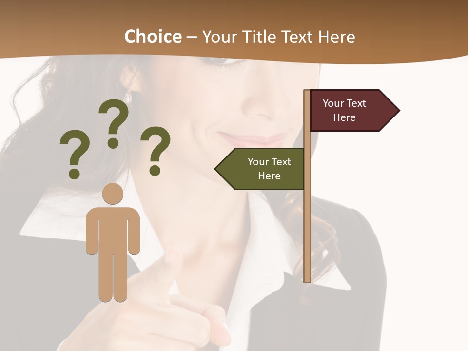 Executive Cheerful Hand PowerPoint Template