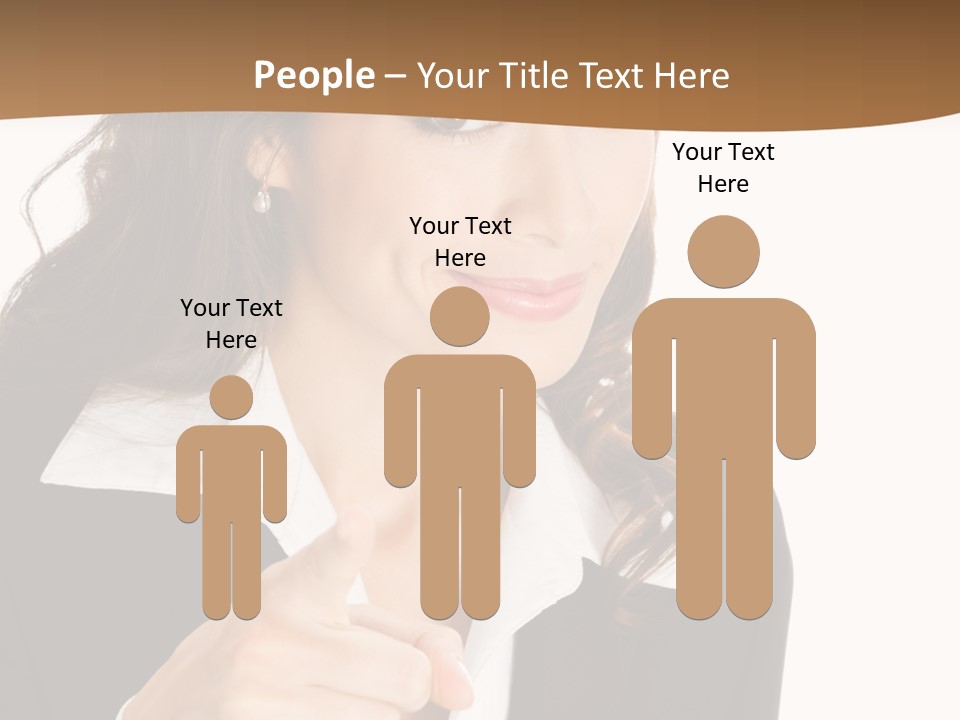 Executive Cheerful Hand PowerPoint Template