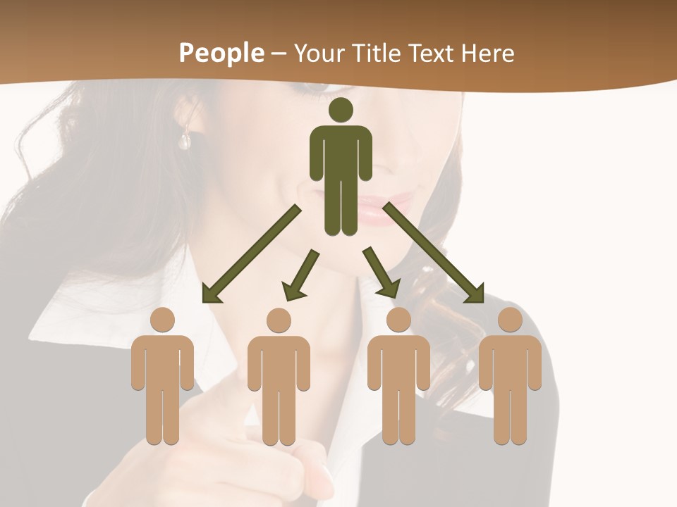 Executive Cheerful Hand PowerPoint Template