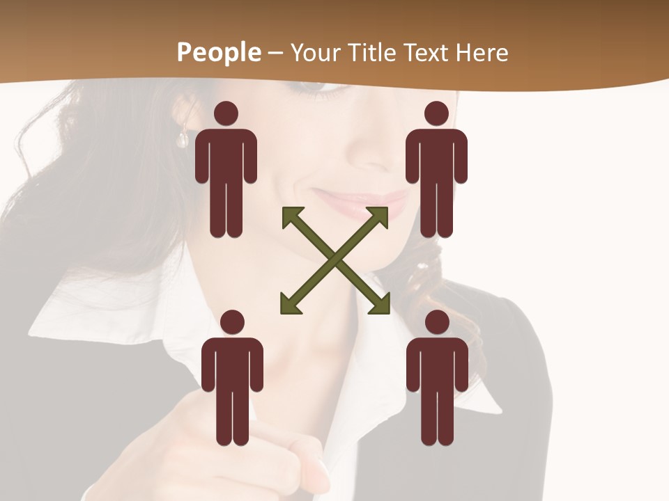 Executive Cheerful Hand PowerPoint Template