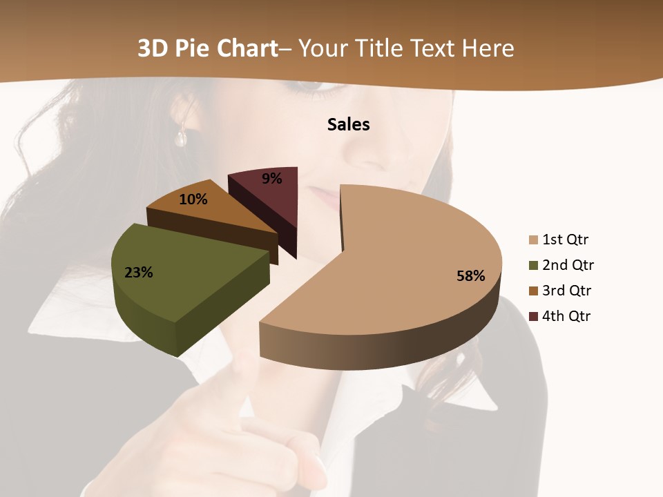 Executive Cheerful Hand PowerPoint Template