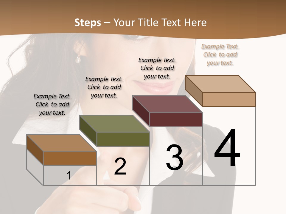 Executive Cheerful Hand PowerPoint Template