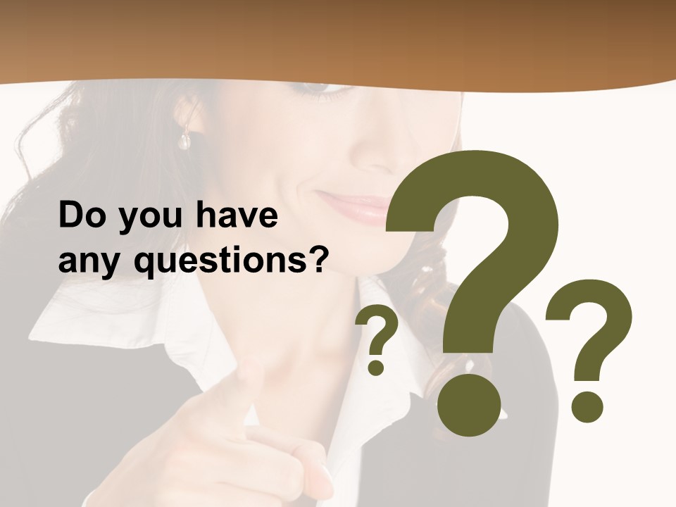 Executive Cheerful Hand PowerPoint Template