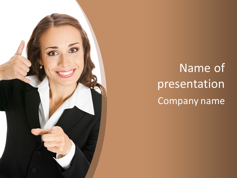 Worker Face Job PowerPoint Template