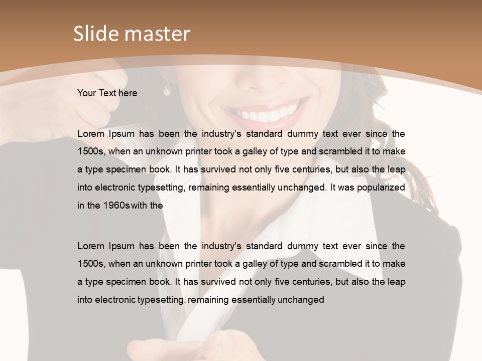 Worker Face Job PowerPoint Template