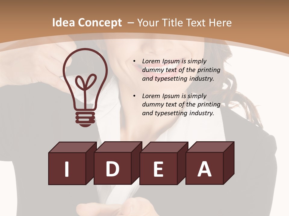 Worker Face Job PowerPoint Template