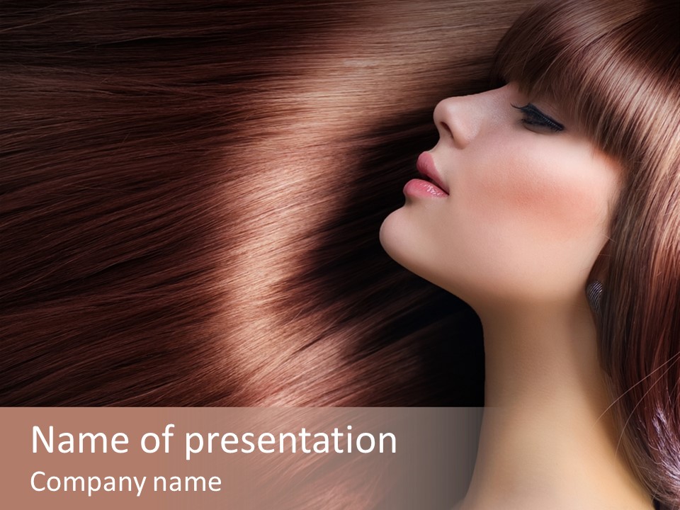 Healthy Haircut Pure PowerPoint Template