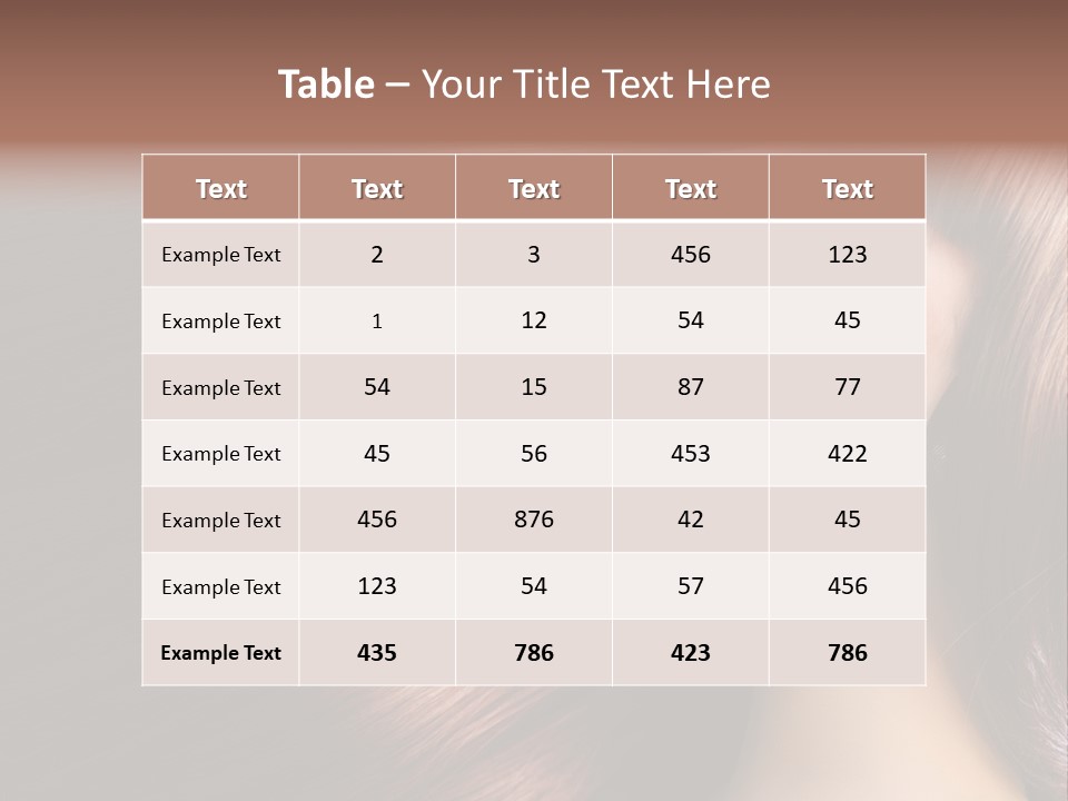 Healthy Haircut Pure PowerPoint Template