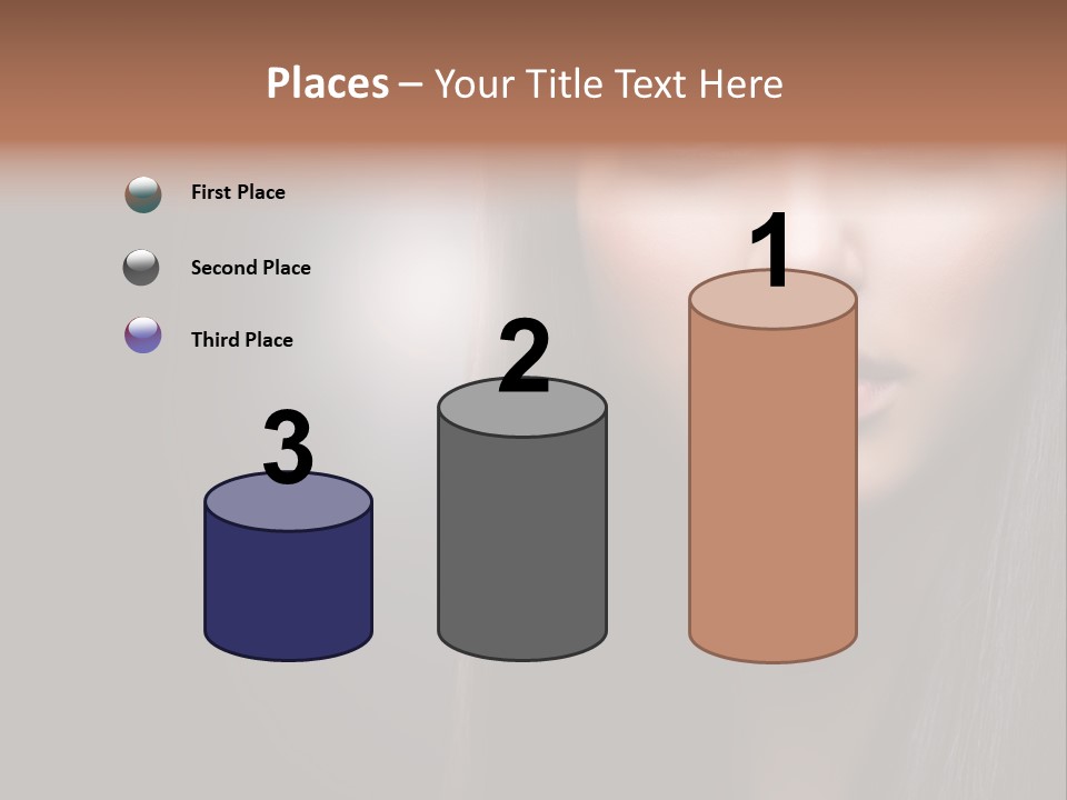 Profile Young Hairstyle PowerPoint Template
