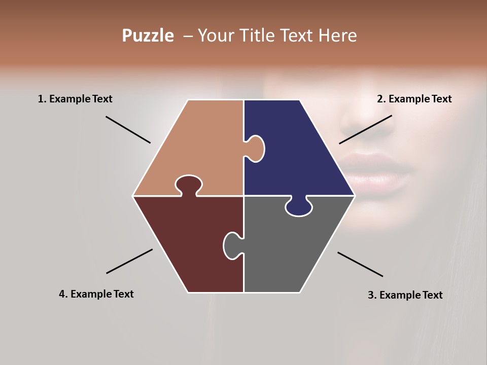 Profile Young Hairstyle PowerPoint Template