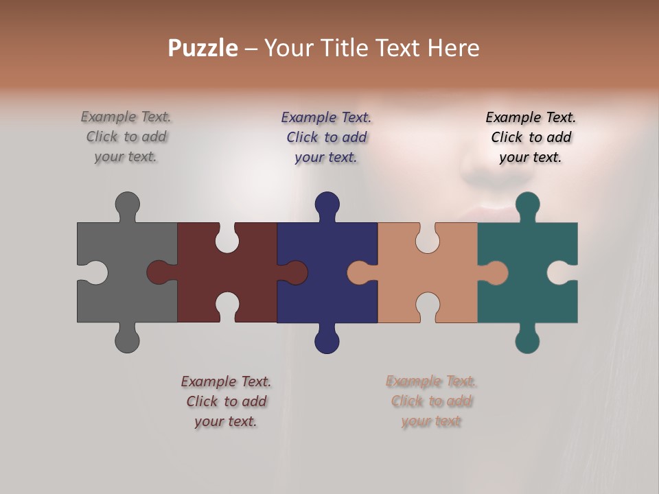 Profile Young Hairstyle PowerPoint Template