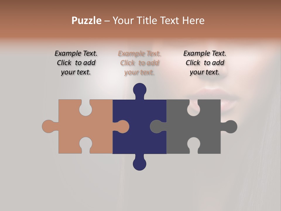 Profile Young Hairstyle PowerPoint Template