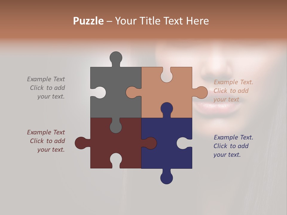 Profile Young Hairstyle PowerPoint Template