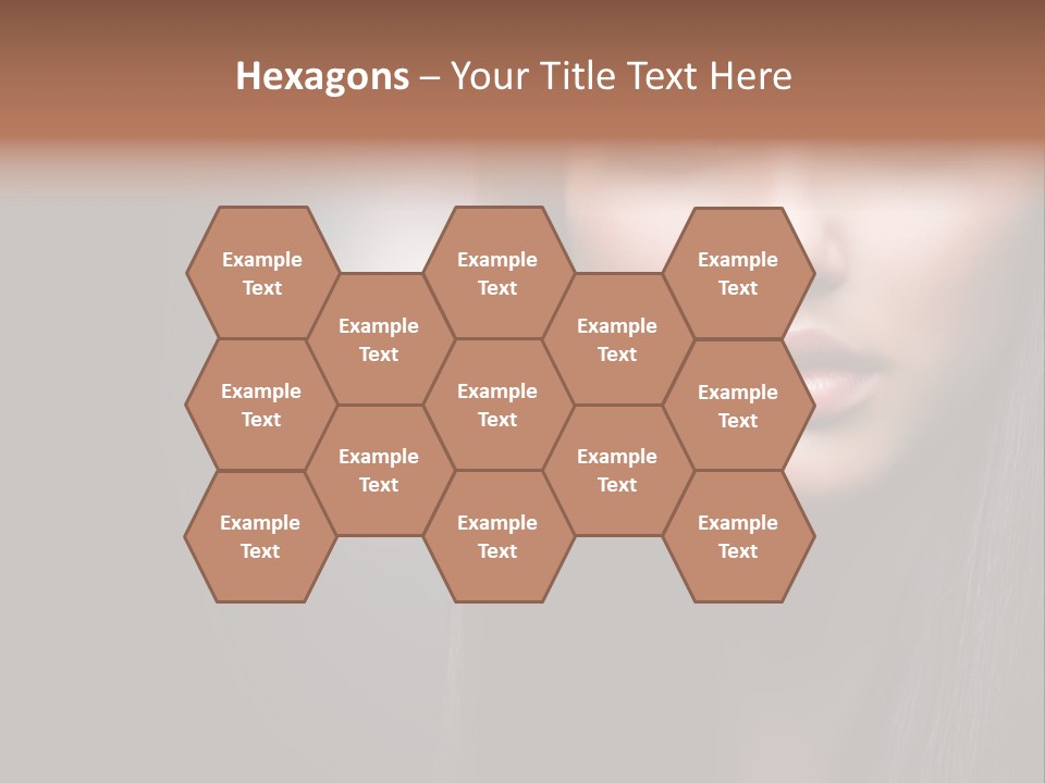 Profile Young Hairstyle PowerPoint Template