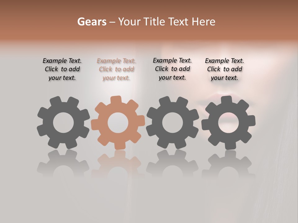 Profile Young Hairstyle PowerPoint Template