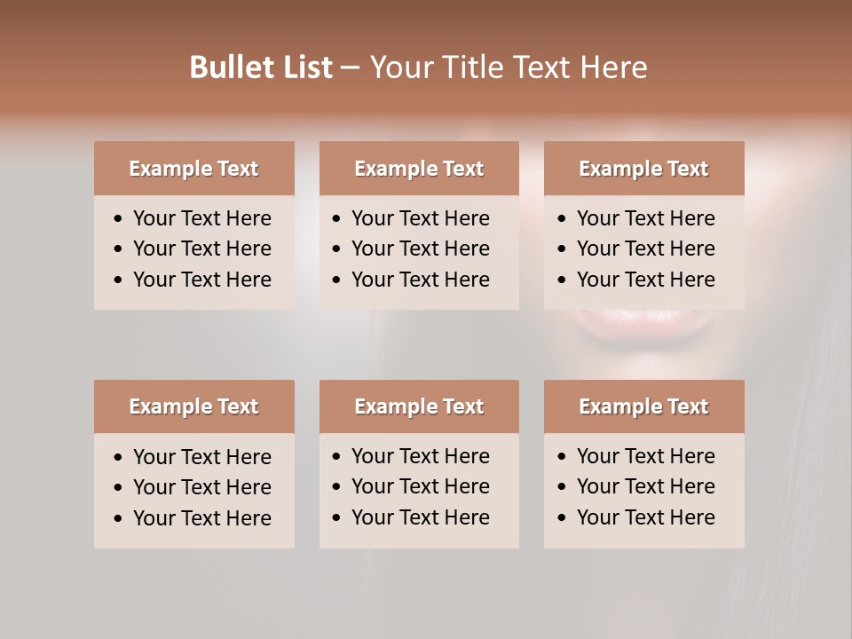 Profile Young Hairstyle PowerPoint Template