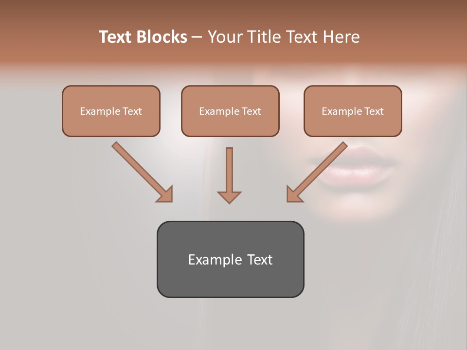 Profile Young Hairstyle PowerPoint Template