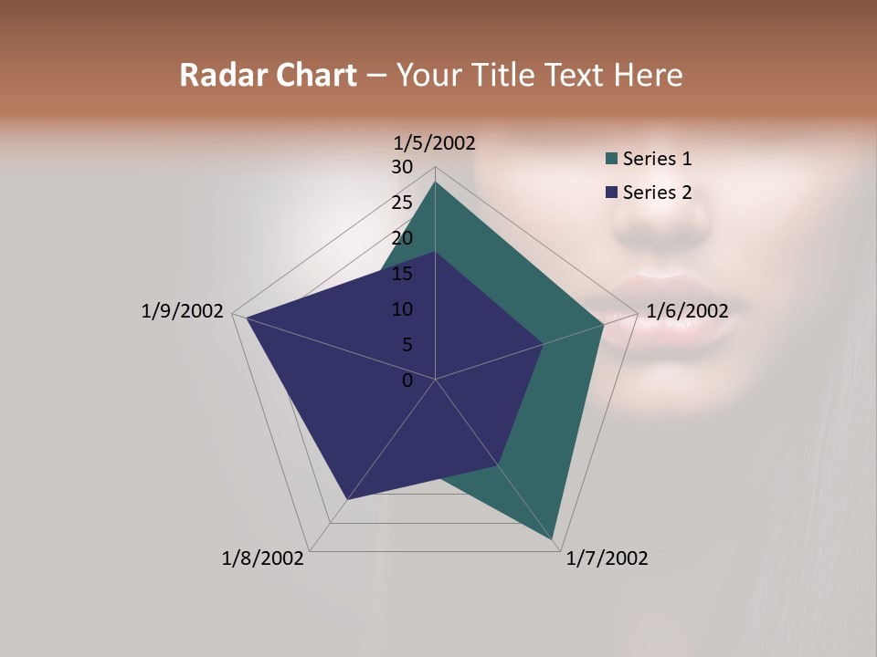 Profile Young Hairstyle PowerPoint Template