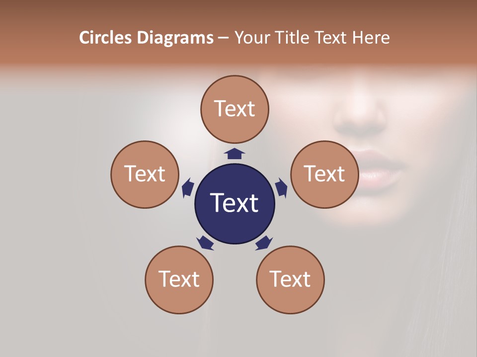 Profile Young Hairstyle PowerPoint Template