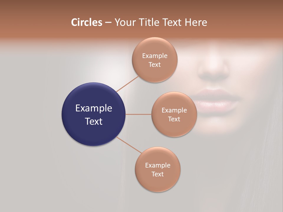 Profile Young Hairstyle PowerPoint Template