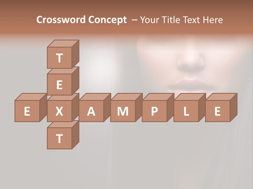 Profile Young Hairstyle PowerPoint Template