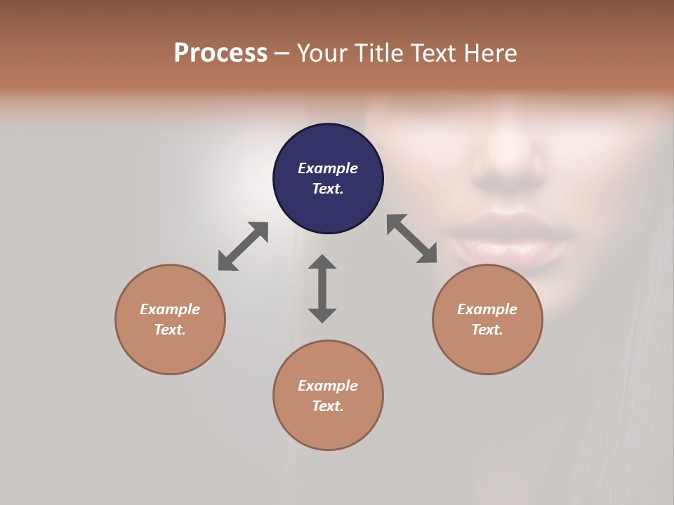 Profile Young Hairstyle PowerPoint Template